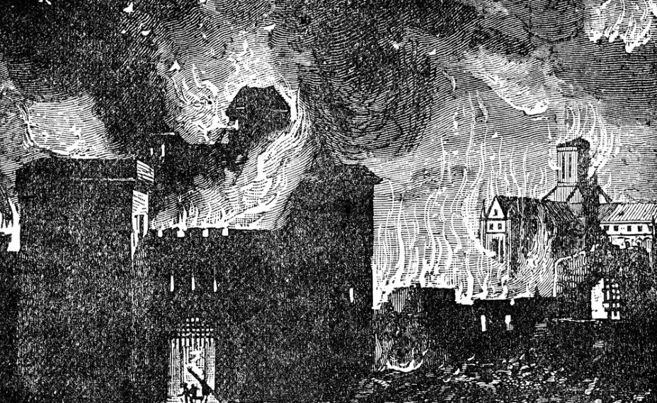 The Great Fire of London in 1666 devastated London so severely that it was thought that London would no longer be of international importance. (Shutterstock)